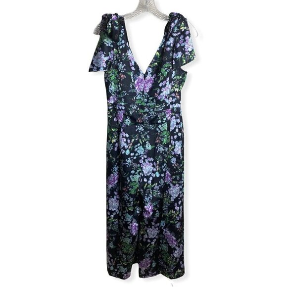 FOXIEDOX Anthropologie NWT $145 Wild Floral Boho Print Cropped Leg Jumpsuit Med - Picture 11 of 13